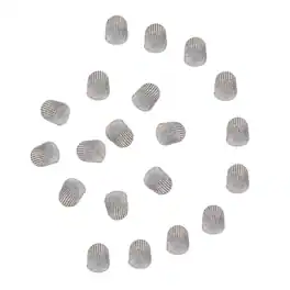 Unique Bargains - 10pcs 5mm High Sensitivity Fiber Mesh Replacement Tips for Stylus Pens, No Scratch - Silver