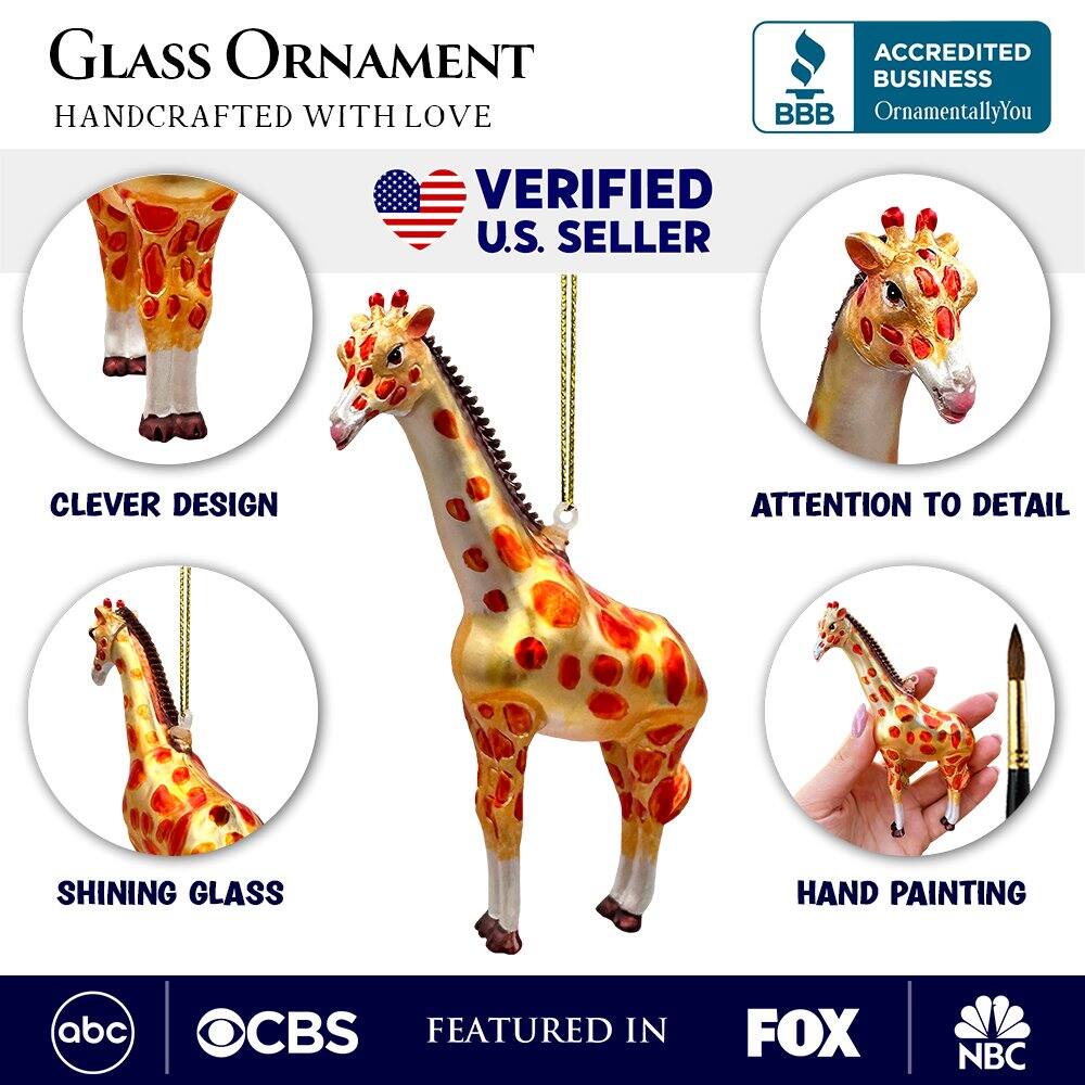 Glass Ornament  
Handcrafted with Love  

Verified U.S. Seller  

Accredited Business  
OrnamentallyYou  

Clever Design  
Attention to Detail  
Shining Glass  
Hand Painting  

Featured in  
ABC  
CBS  
FOX  
NBC
