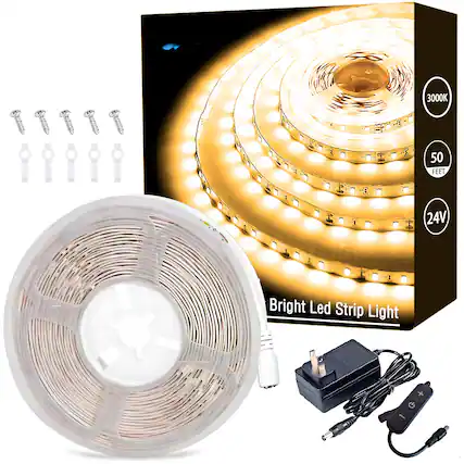 Bright Led Strip Light
3000K
50 FEET
24V