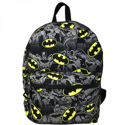 Front. Batman - Batman Bat Symbol Backpack - Black.