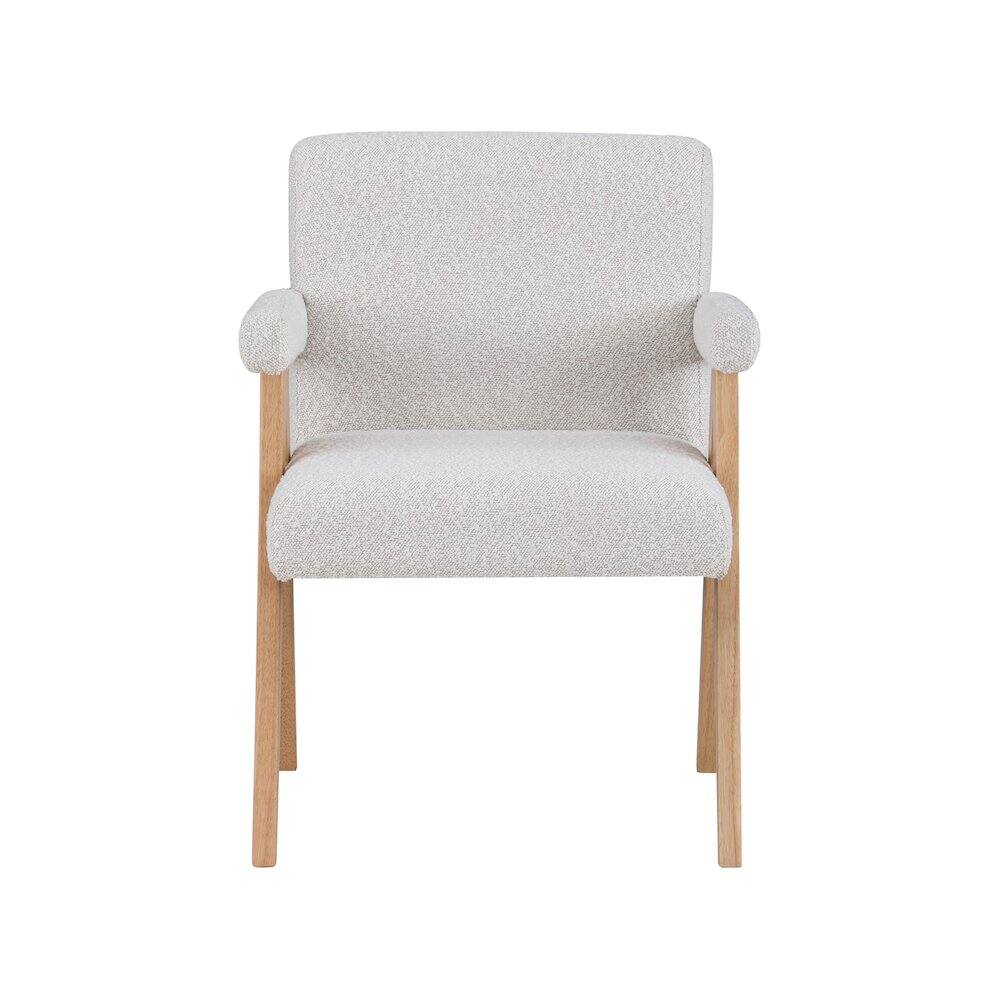 Alt View 2. Meridian Furniture - Woodloch Cream Boucle Fabric Accent Chair - Beige.