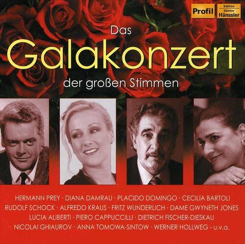 Edition Profil  
Günter Hänssler  

Das Galakonzert  
der großen Stimmen  

HERMANN PREY  
DIANA DAMRAU  
PLACIDO DOMINGO  
CECILIA BARTOLI  
RUDOLF SCHOCK  
ALFREDO KRAUS  
FRITZ WUNDERLICH  
DAME GWYNETH JONES  
LUCIA ALIBERTI  
PIERO CAPPUCCILLI  
DIETRICH FISCHER-DIESKAU  
NICOLAI GHIAUROV  
ANNA TOMOWA-SINTOW  
WERNER HOLLWEG  
u.v.a.