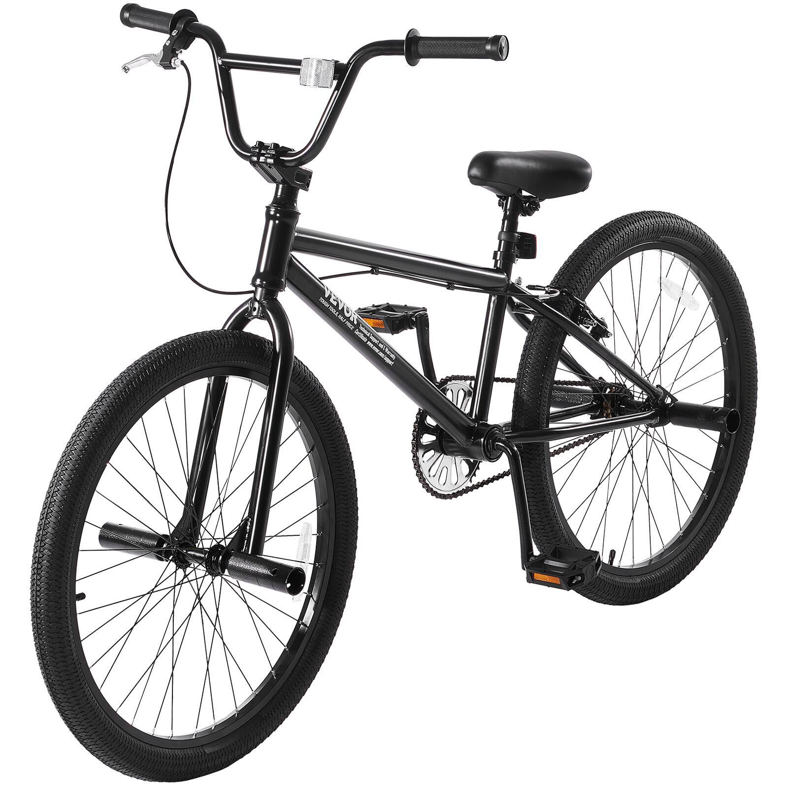 VEVOR BMX Bike, 24 Inch Wheel Freestyle Bike, BMX Race Bike with 4