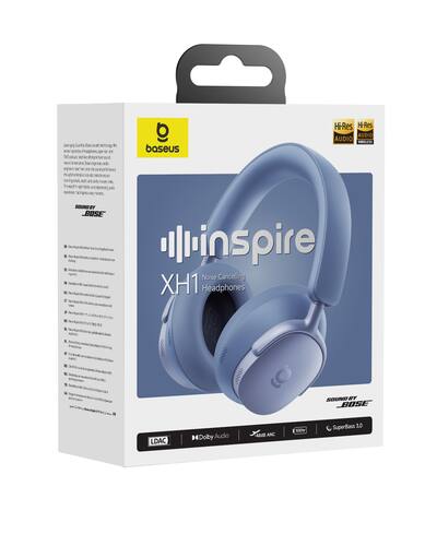 Baseus Inspire XH1 Adaptive Noise Cancelling Headphones, Sound by Baseus Inspire XH1 Adaptive Noise Cancelling Headphones, Sound by