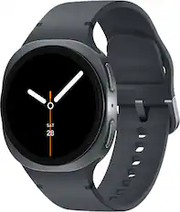 Front. Samsung - Galaxy Watch8 Aluminum Smartwatch 40mm BT - Graphite.