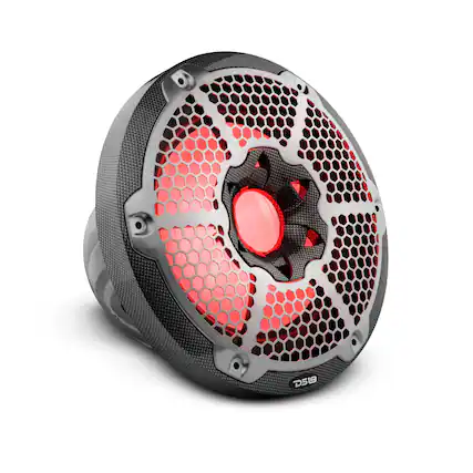 Front. DS18 Audio - NXL 10" Subwoofer with RGB LED Lights, 300W RMS Single 4-Ohm.