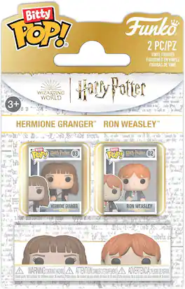 Funko - Bitty POP!: Harry Potter 2-Pack - Ron & Hermione - COLLECTIBLES - Multicolor