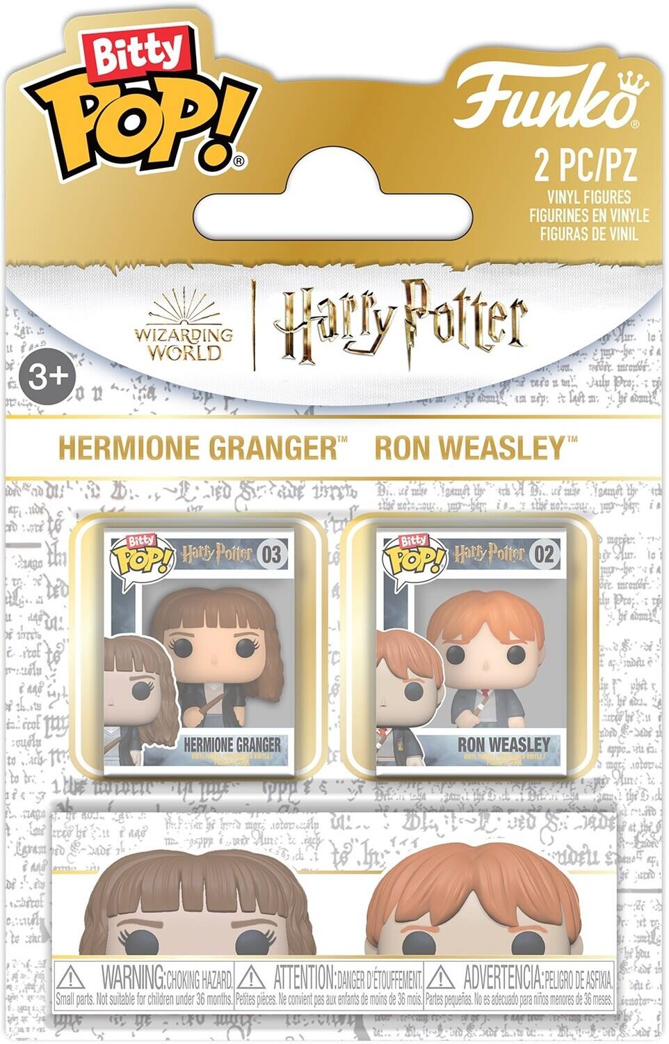 Funko Bitty POP!: Harry Potter 2-Pack - Ron & Hermione - COLLECTIBLES