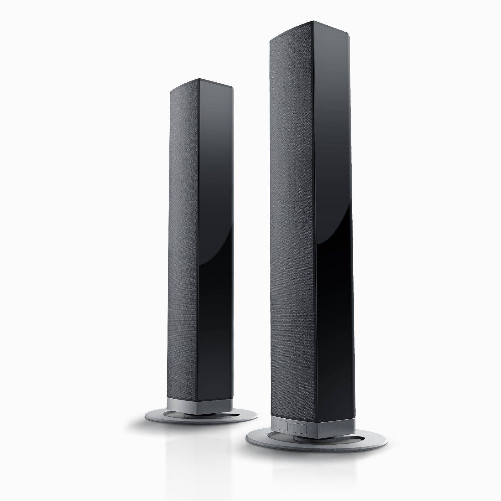 Left. COWIN - Bluetooth Soundbar 80W Wireless TV Soundbars 32inch Split 2 in 1 Detachable Sound Bar for Smart TV - black.