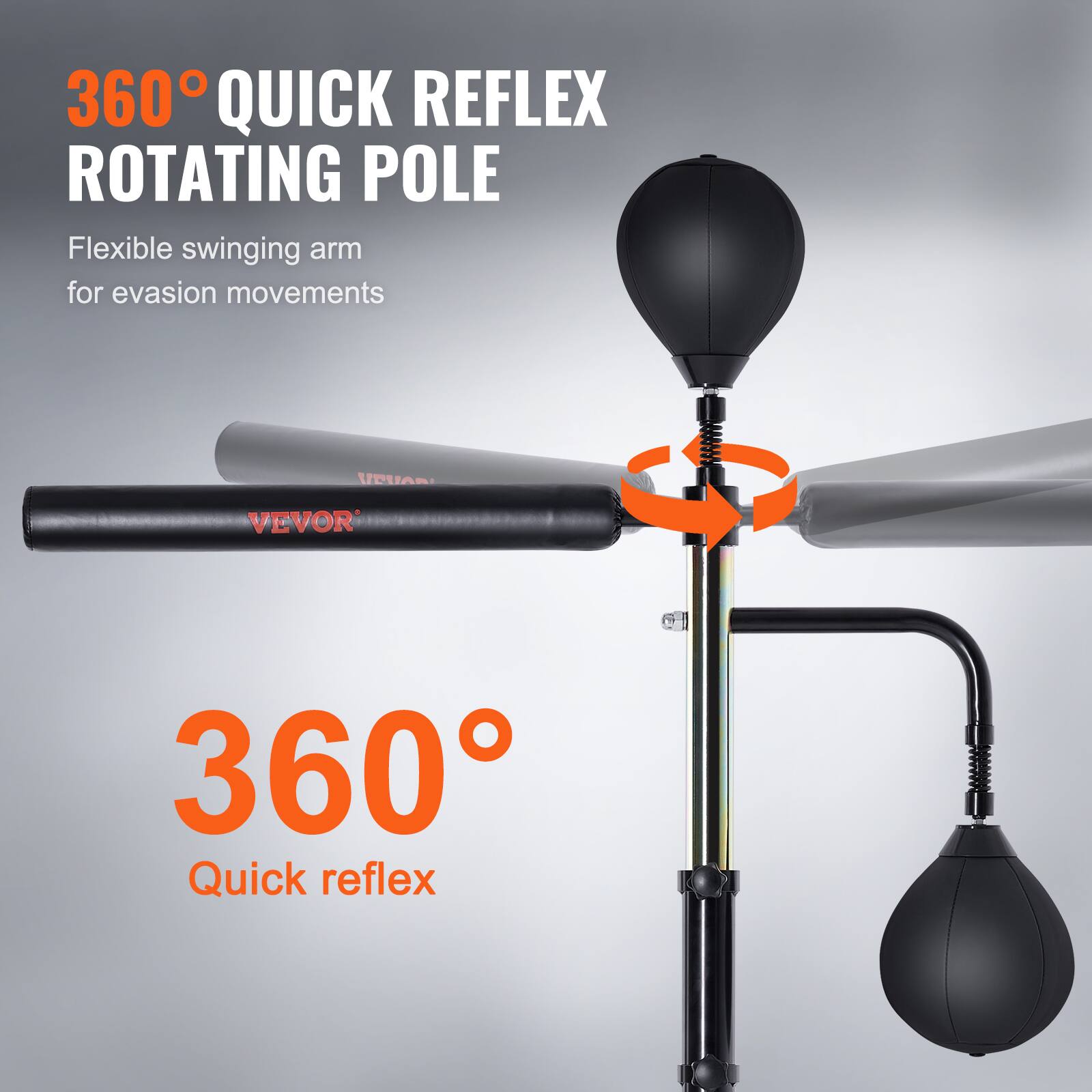 360° QUICK REFLEX ROTATING POLE

Flexible swinging arm for evasion movements

360° Quick reflex