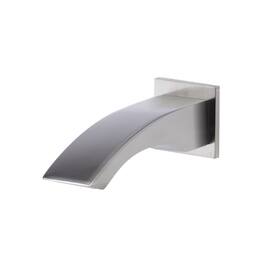 Alfi - Curved Wallmounted Tub Filler Bathroom Spout - Brushed Nickel