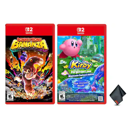 2 INT. - Nintendo Switch Donkey Kong Bananza OD2 Siniene.
Switch Kirby and the Forgotten Land Nintendo Switch 2 Edition + Star-Crossed Star World FRFON 10 TED0S 4 ESRE VERYONE 1 1000S
Includes the Nintendo Switch game and the Nintendo Switch 2 Edition upgrade pack. Upgrade pack also available separately. For details, visit include la pague de Nintendo Switch 2 Edition upgrade pack.
Incluye el juego de Nintendo Switch y el paquete de actualización de Nintendo Switch 2 Edition. El paquete de actualización también está disponible por separado. Para detalles, visite support_nintendo.com/switch2/upgrade pack.
Porc obtener más ESRE información, visite support_nintendo.com/switch2/upgrade pack. - E10+ (Everyone 10+)