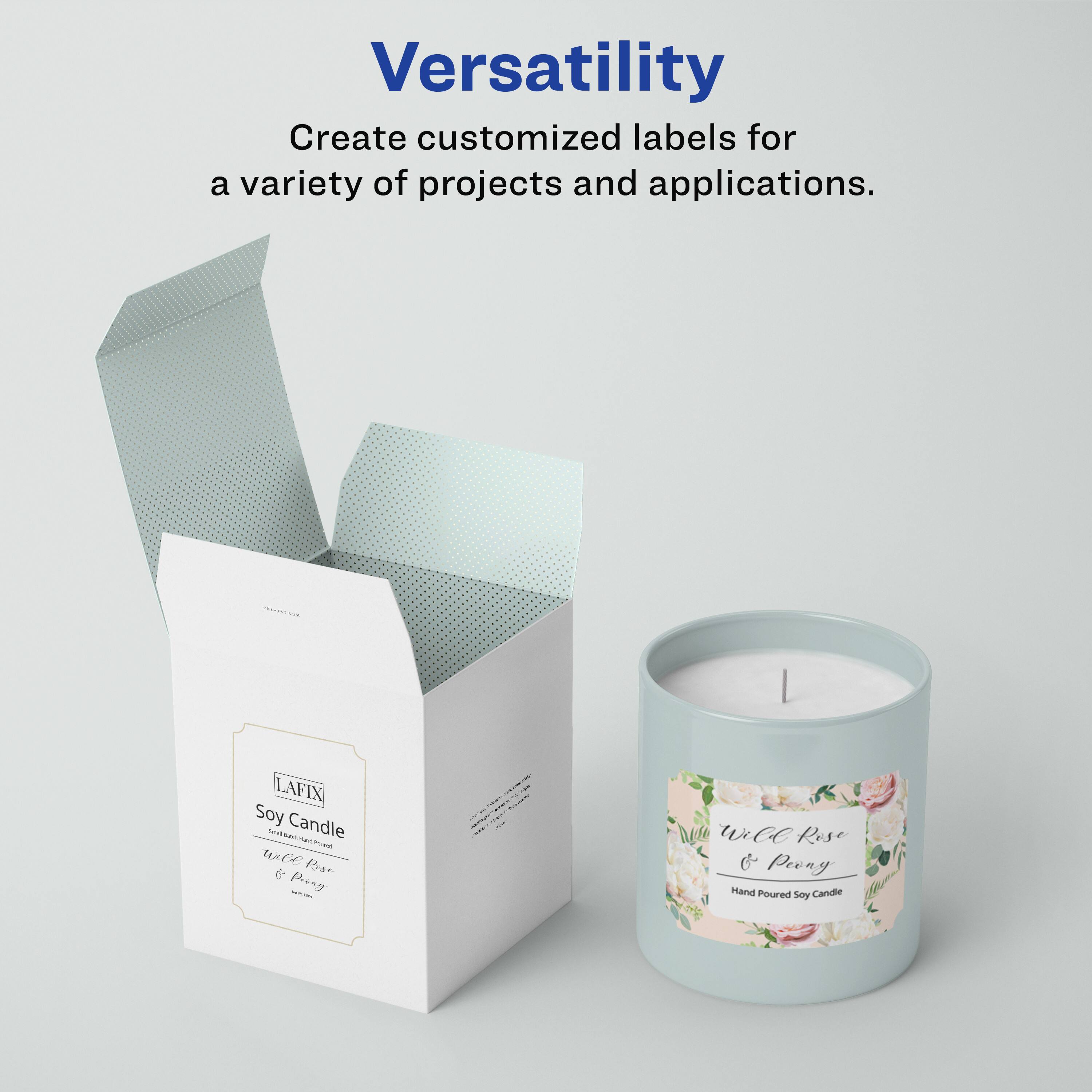 Versatility  
Create customized labels for a variety of projects and applications.  

I LAFIX Soy Candle  
- - - - - - - - - - - - - - - - - - - - - - - - - - - - - - - - - - - - - - - - - - - - - - - - - - - - - - - - - - - - - - - - - - - - - - - - - - - - - - - - - - - - - - - - - - - - - - - - - - - - - - - - - - - - - - - - - - - - - - - - - - - - - - - - - - - - - - - - - - - - - - - - - - - - - - - - - - - - - - - - - - - - - - - - - - - - - - - - - - - - - - - - - - - - - - - - - - - - - - - - - - - - - - - - - - - - - - - - - - - - - - - - - - - - - - - - - -