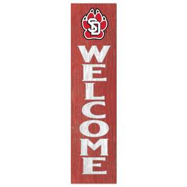 Jardine - South Dakota Coyotes 12'' x 48'' Welcome Leaner - Red