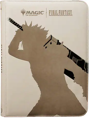 cloud card binder Ultra PRO Magic: The Gathering Final Fantasy Cloud, Planet's Champion 9 Pocket Premium Zippered PRO 38731 Up to 360 cards can be stored safely in archival Ultra PRO: MTG Final Fantasy