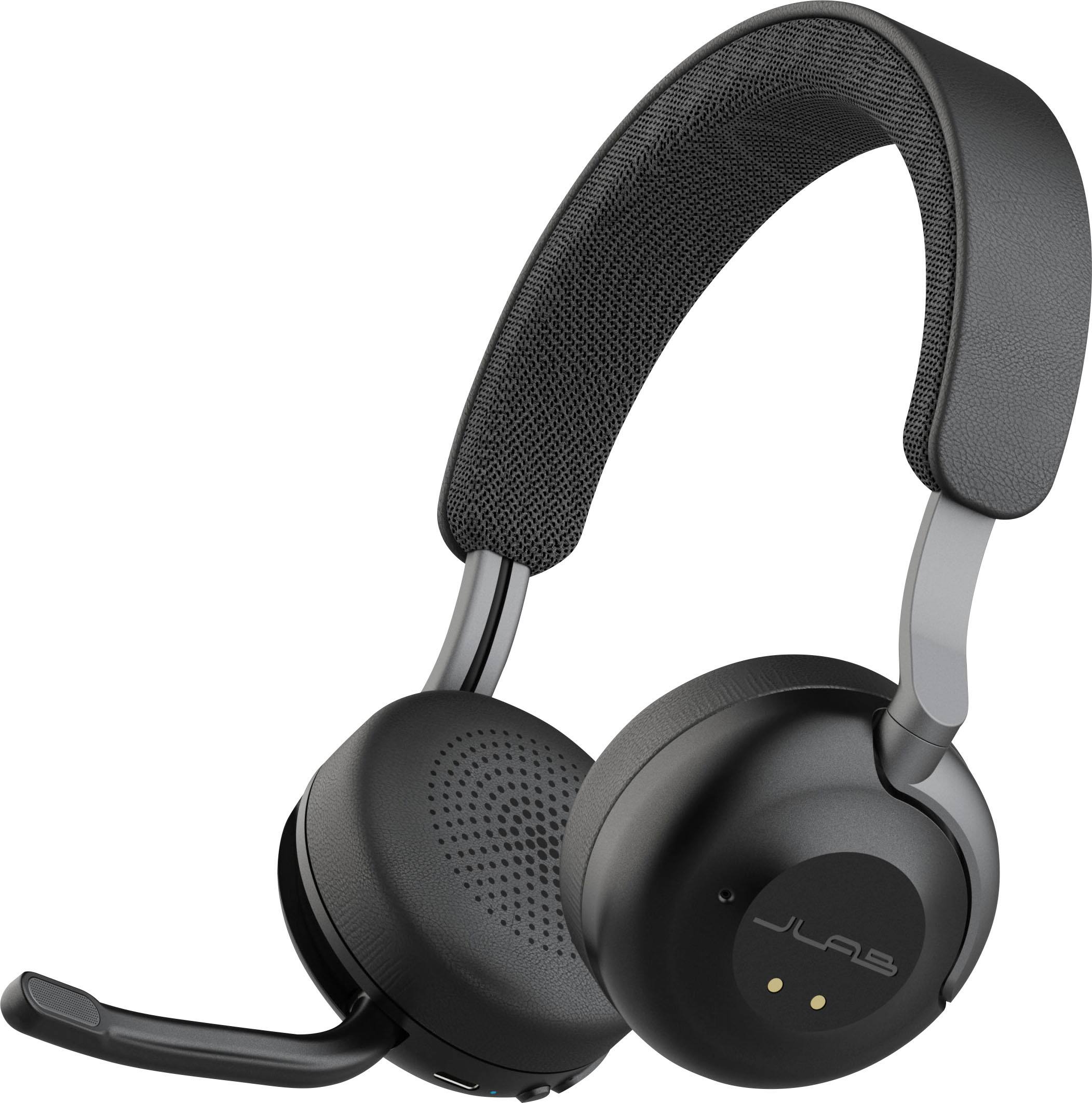 Alt View 10. JLab - Epic Work ANC Wireless On-Ear Headset - Graphite.