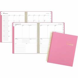 Cambridge - WorkStyle Focus Planner, Weekly, Monthly, 7 x 8 3/4, Pink