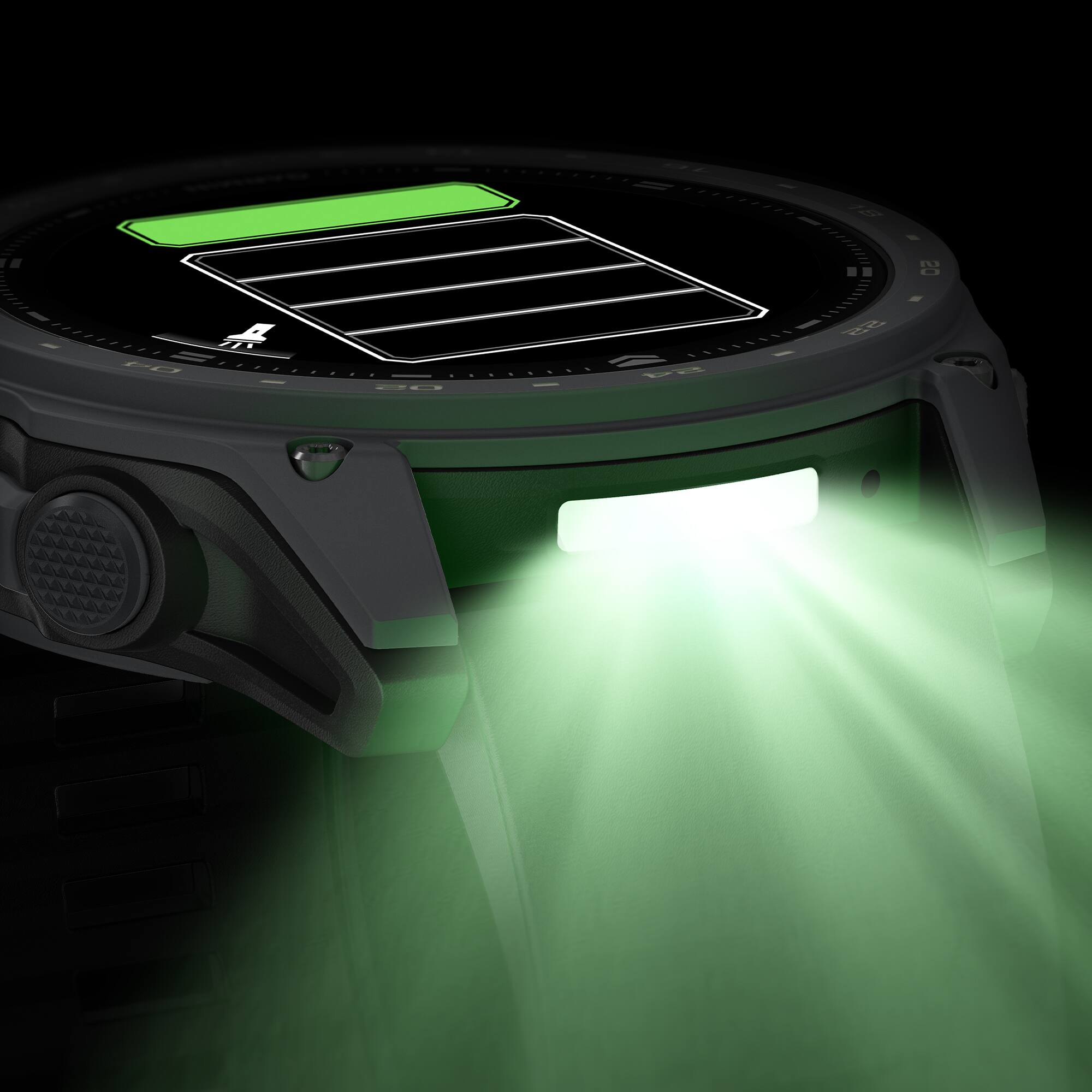 Alt View 4. Garmin - Garmin Tactix 8 Cerakote - AMOLED - Slate Gray Bundle - Slate Gray.