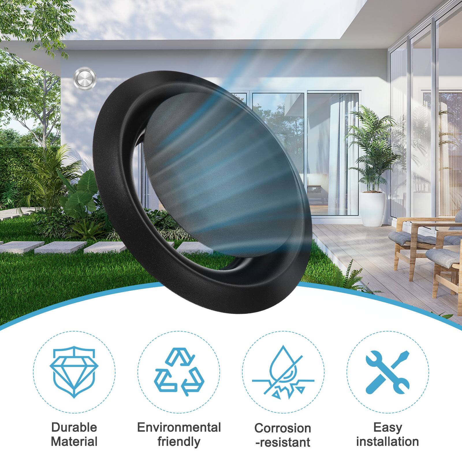 Durable Material  
Environmental friendly  
Corrosion-resistant  
Easy installation