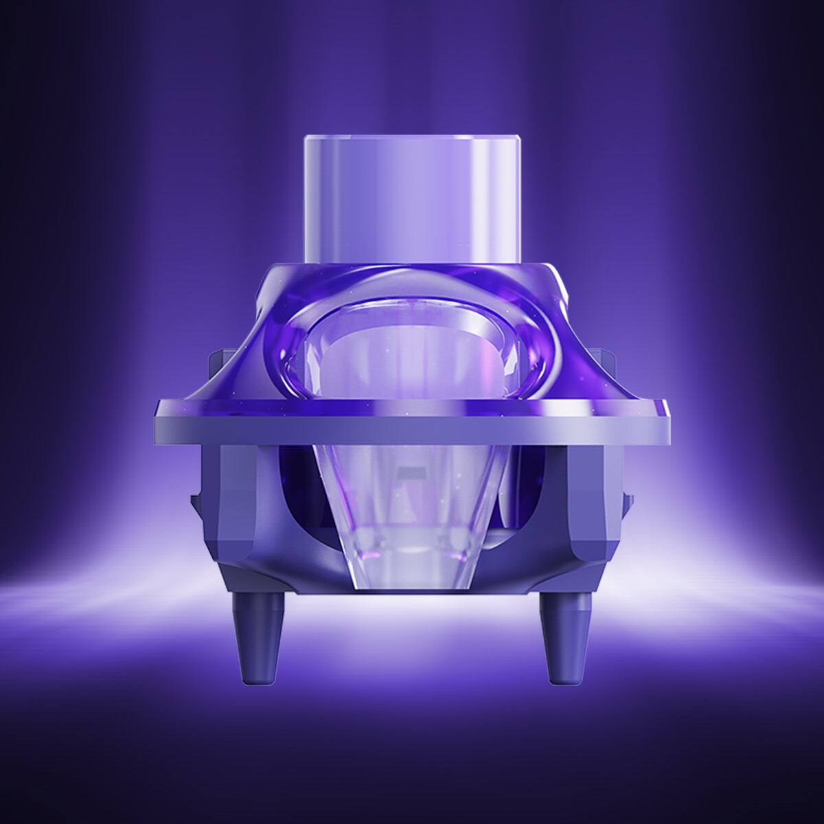 Angle. GravaStar - GravaStar UFO Magnetic Hall Effect Gaming Switches Hot-Swappable Contactless Switches with 100M+ Lifespan Purple 10pcs - Purple.