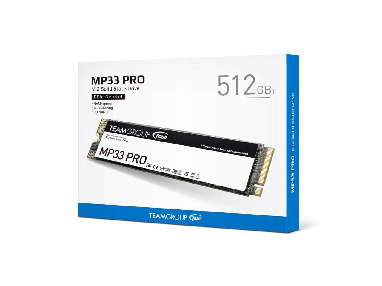 Team Group MP33 PRO M.2 2280 512GB PCIe 3.0 x4 with NVMe 1.3 3D