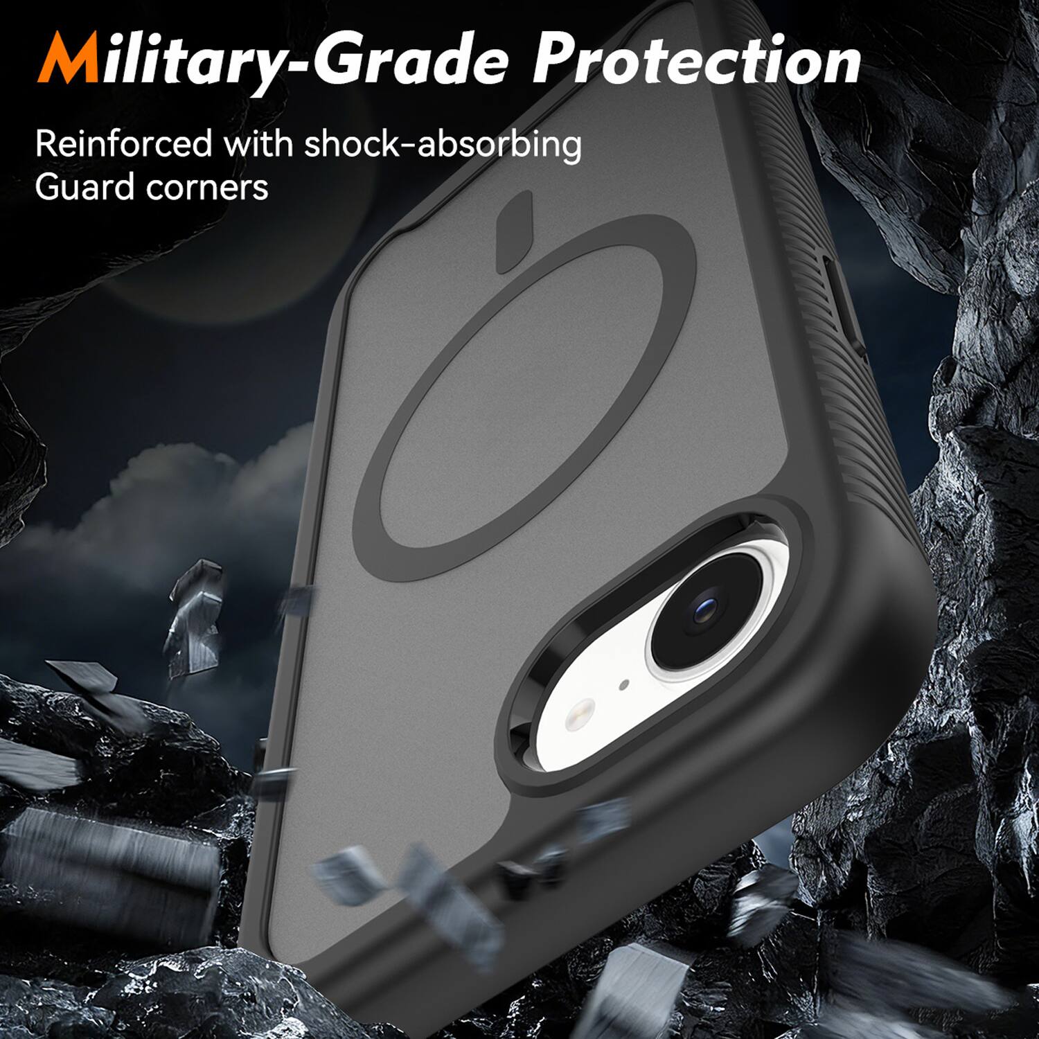 Military-Grade Protection  
Reinforced with shock-absorbing Guard corners