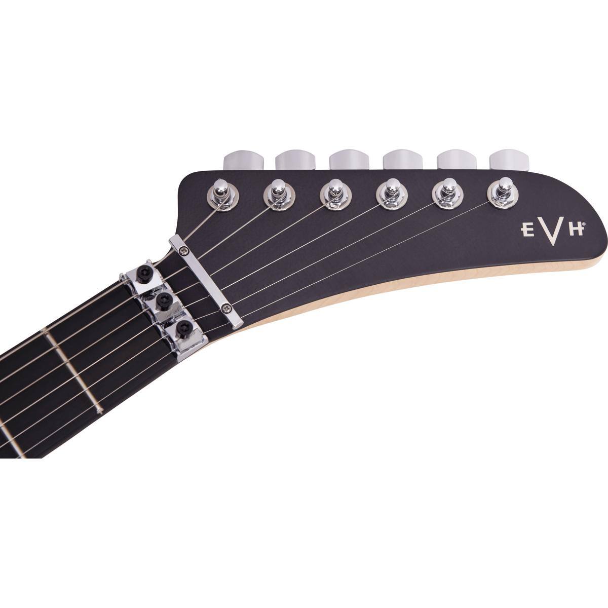 Alt View 7. EVH - EVH 5150 Series Deluxe Poplar Burl Electric Guitar, Ebony Fingerboard, Black Burst.