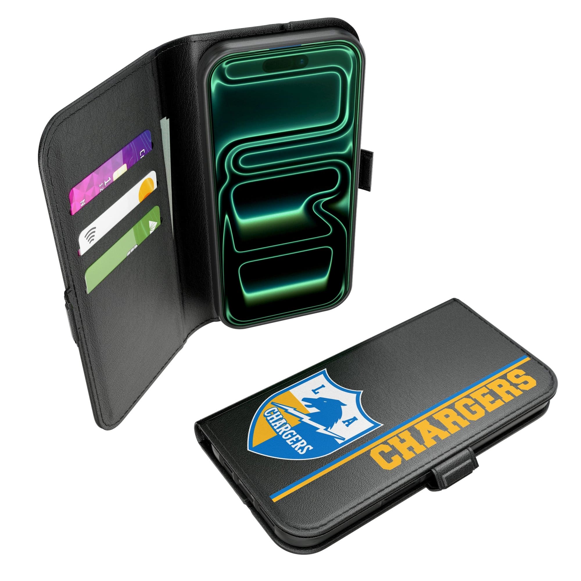 Keyscaper - NFL - Los Angeles Chargers iPhone Folio 2.0 Case - 17 - Black price history on PriceWatchPro