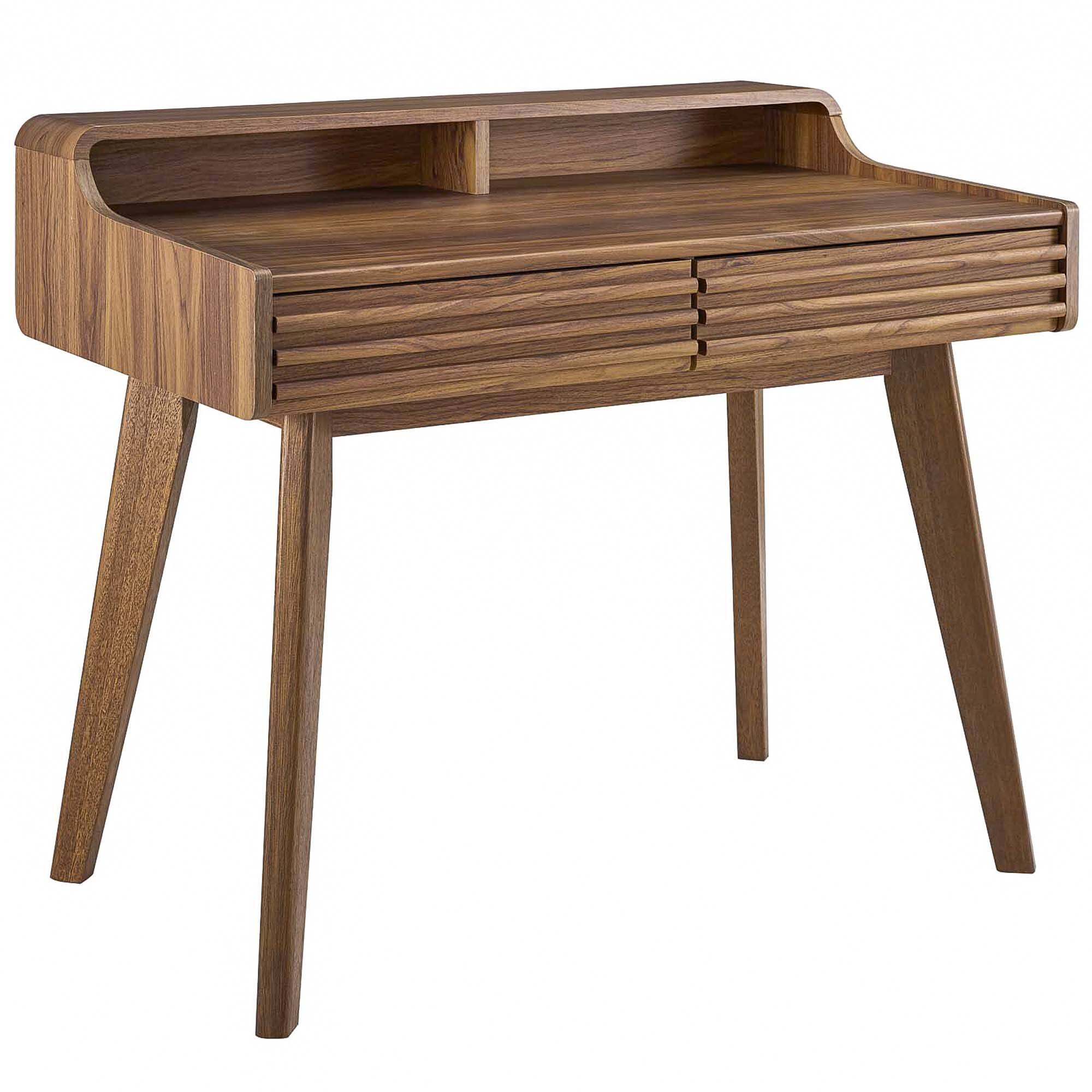 Angle. Modway - Render Writing Desk by Modway - Walnut.