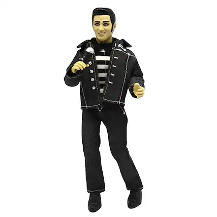 Front. Mego - Mego Elvis Jailhouse Rock 8 Inch Action Figure - Black/White.