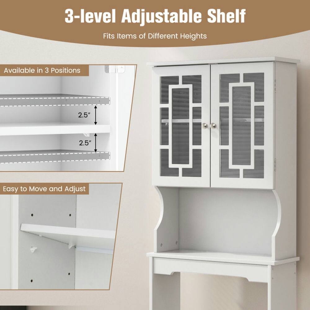 3-level Adjustable Shelf  
Fits Items of Different Heights  

Available in 3 Positions  
2.5"  
2.5"  

Easy to Move and Adjust