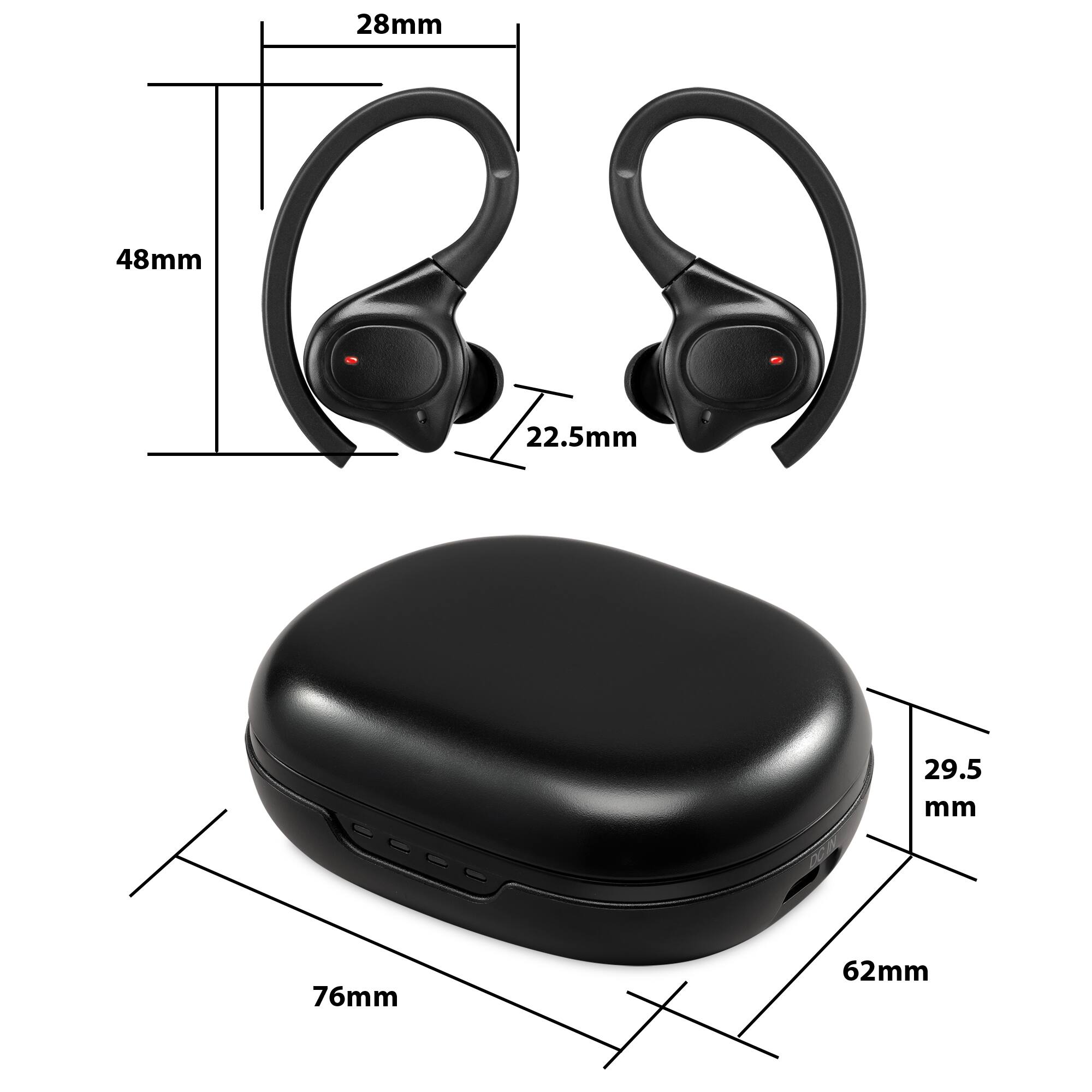 Alt View 12. iLive - Waterproof Truly Wireless Earbuds - Black.