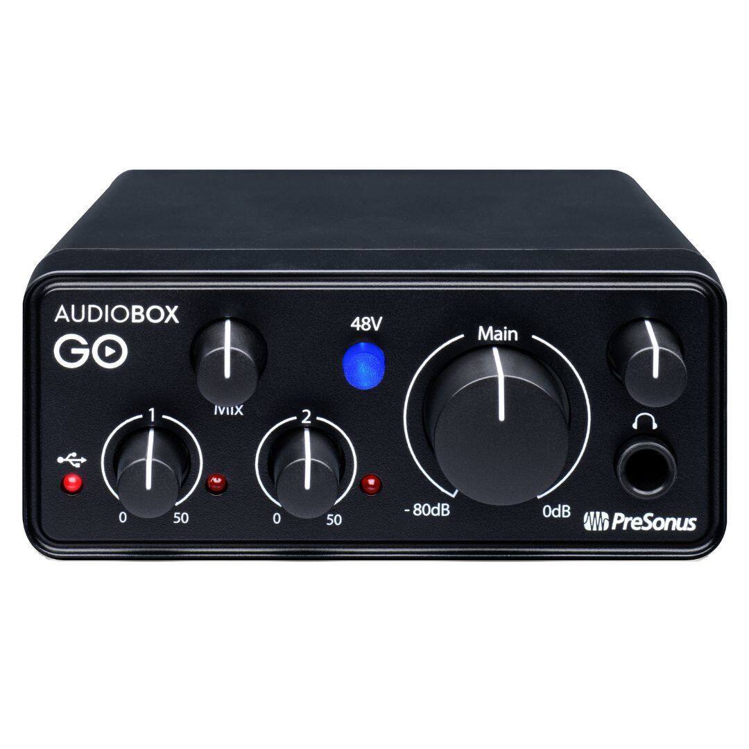 AUDIOBOX GO 48V Main 1 IVIIX 2 F 0 50 0 50 -80dB 0dB PreSonus