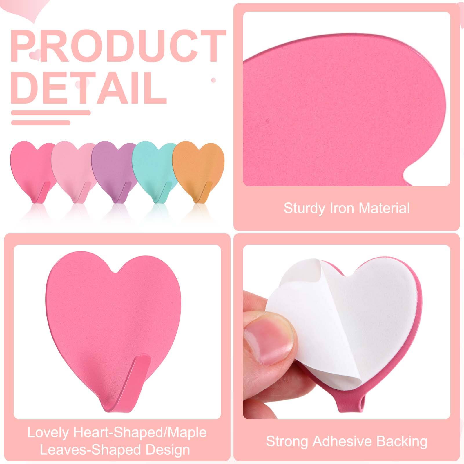 PRODUCT DETAIL

Sturdy Iron Material

Lovely Heart-Shaped/Maple Leaves-Shaped Design

Strong Adhesive Backing