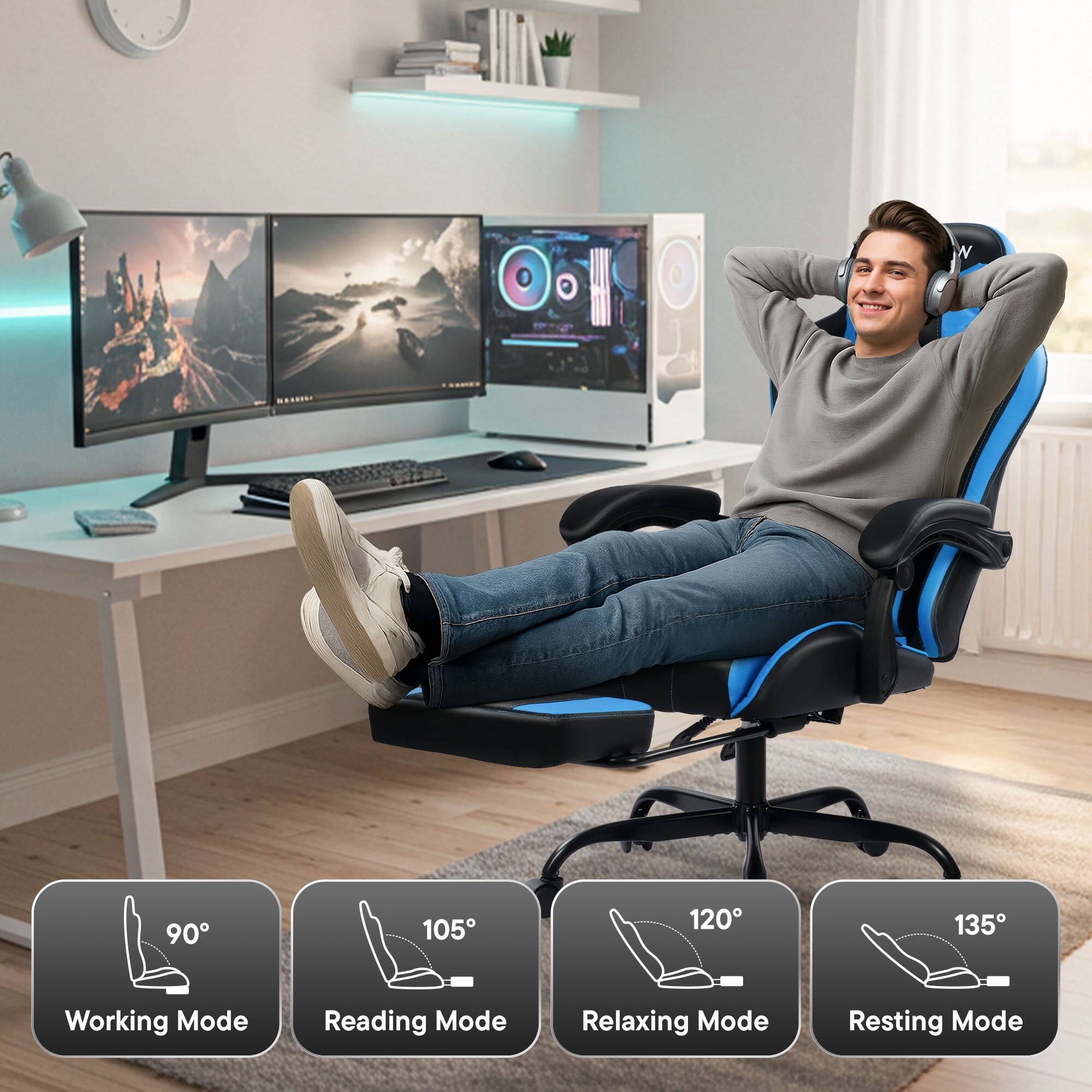 - N 90° Working Mode
- 105° Reading Mode
- 120° Relaxing Mode
- 135° Resting Mode