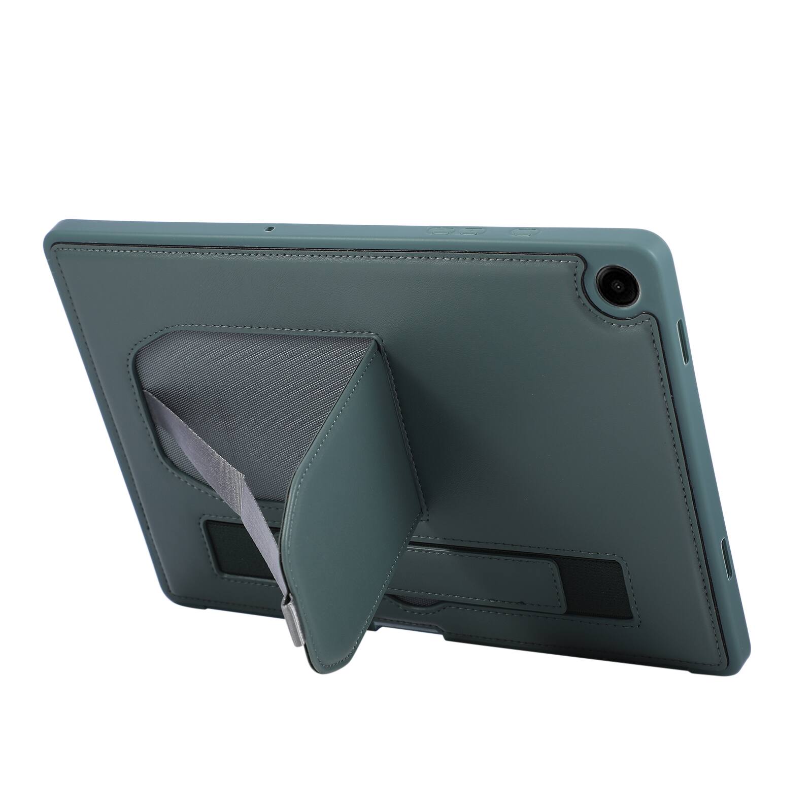 Alt View 1. UUCOVER - Case for Samsung Galaxy Tab A11+ 11-inch 2025 (SM-X230/X236/X238) Shockproof PU Leather Hand Strap Kickstand Cover - Darkgreen.