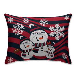 Pegasus - 20'' x 26'' Holiday Team Snowman Bed Pillow - Multicolor