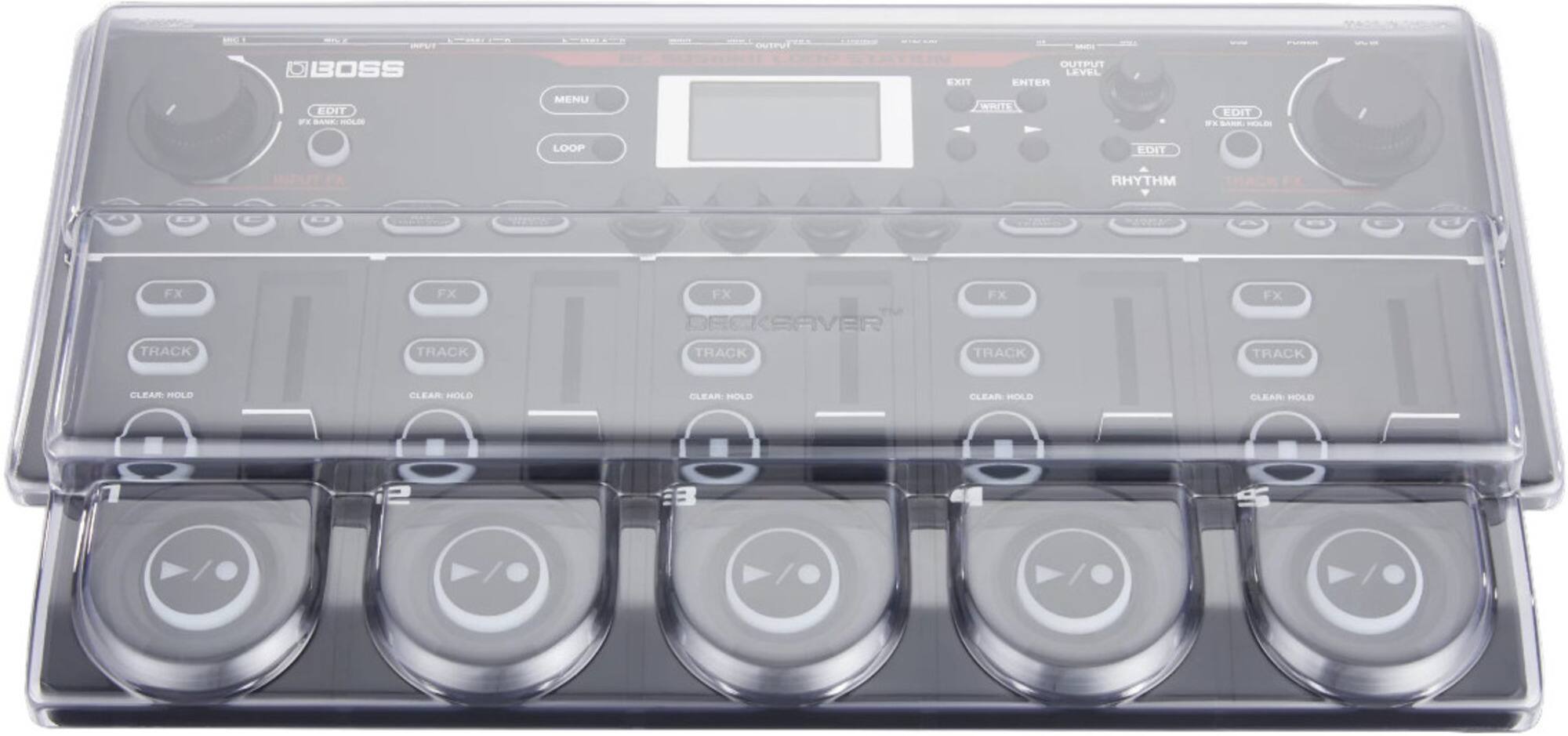 INPUT BOSS EDIT FE BANK mLN MENU - seot OUTPUT LEVEL EXIT ENTER WHITE EDIT .. SARE HOLDI LOOP EDIT INPLT . RHYTHM TRACK FX TRACK FX TRACK FX DECKSAVER TRACK FX TRACK FX TRACK CLEAR HOLD CLEAR HOLD CLEAR HOLD CLEAR HOLD CLEAR HOLD e 3

Corrected and grouped text:

- INPUT
- BOSS
- EDIT
- FE
- BANK
- mLN
- MENU
- seot
- OUTPUT
- LEVEL
- EXIT
- ENTER
- WHITE
- EDIT
- SARE
- HOLDI
- LOOP
- EDIT
- INPLT
- RHYTHM
- TRACK
- FX
- TRACK
- FX
- TRACK
- FX
- DECKSAVER
- TRACK
- FX
- TRACK
- FX
- TRACK
- CLEAR
- HOLD
- CLEAR
- HOLD
- CLEAR
- HOLD
- CLEAR
- HOLD
- CLEAR
- HOLD
- e 3