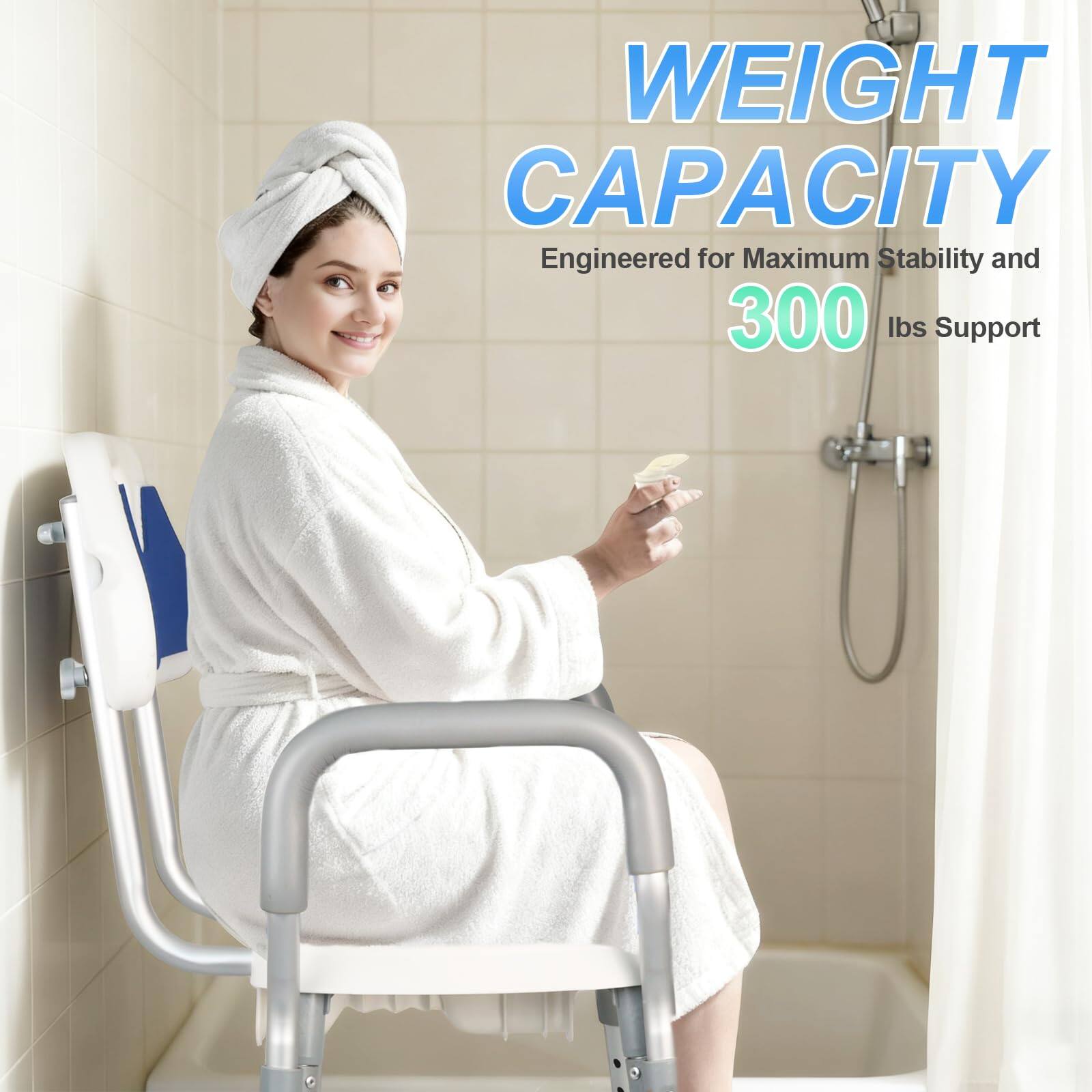 **WEIGHT CAPACITY**

Engineered for Maximum Stability and 300 lbs Support