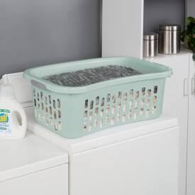 Alt View 3. Sterilite - Sterilite HipHold Laundry Basket, 1.5 Bushel Plastic Clothes Hamper, Mint, 6 Pk - Mint.