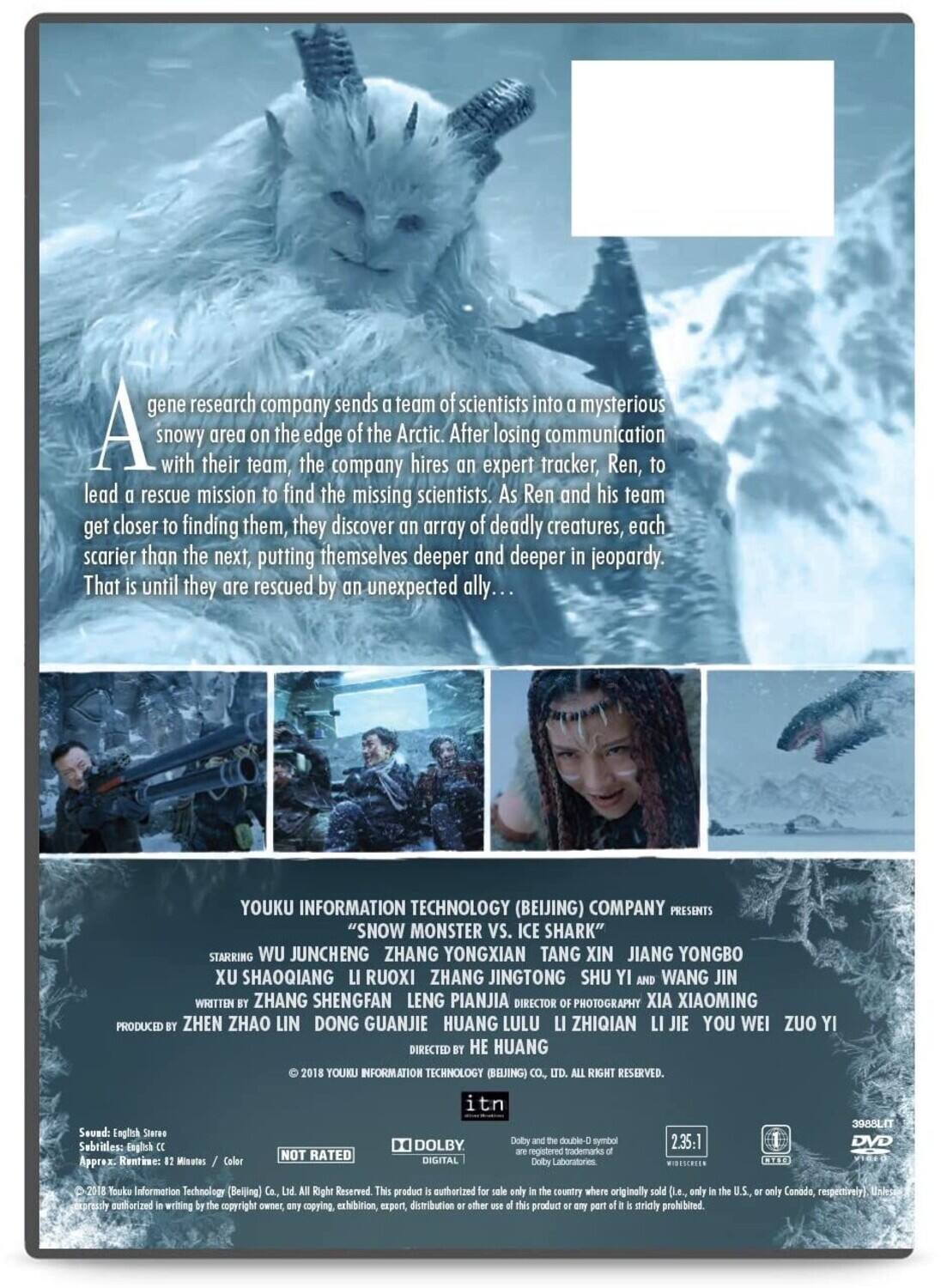 Alt View 1. Snow Monster Vs Ice Shark   - DVD.