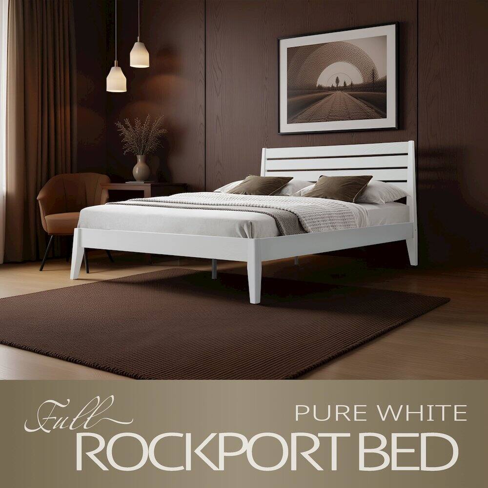 Full PURE WHITE ROCKPORT BED