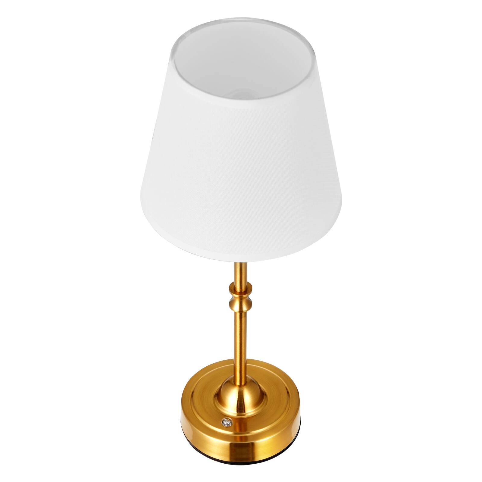 Alt View 5. VEVOR - Cordless Table Lamp, 2 Pack, 5200mAh Built-in Rechargeable Battery Desk Lamp, 3-Level Brightness, Fabric Shade - Gold.