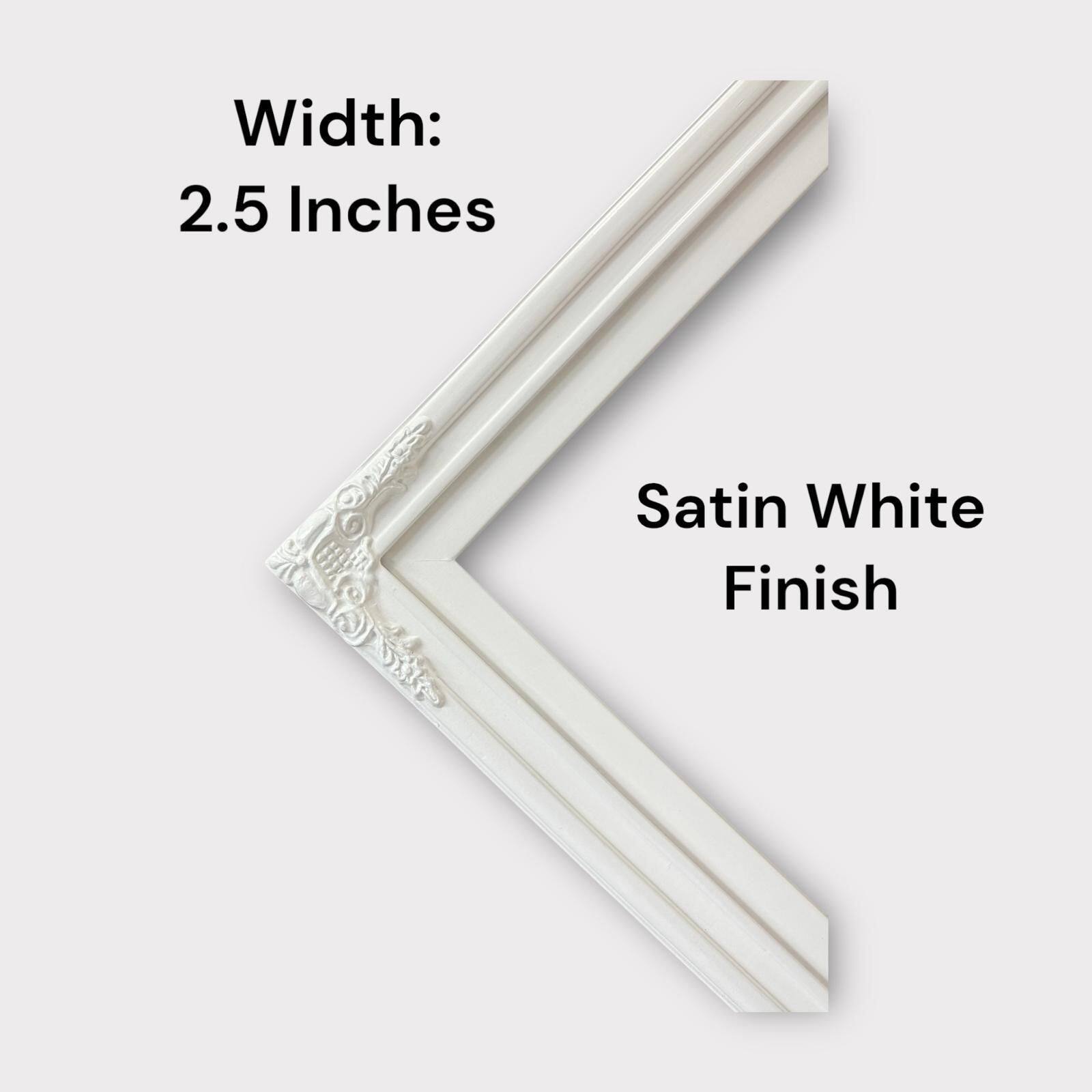 Width: 2.5 Inches  
Satin White Finish