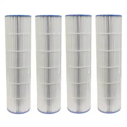 Front. Unicel - Unicel C-7490 Replacement 137 Sq Ft Pool Filter Cartridge, 176 Pleats (4 Pack).