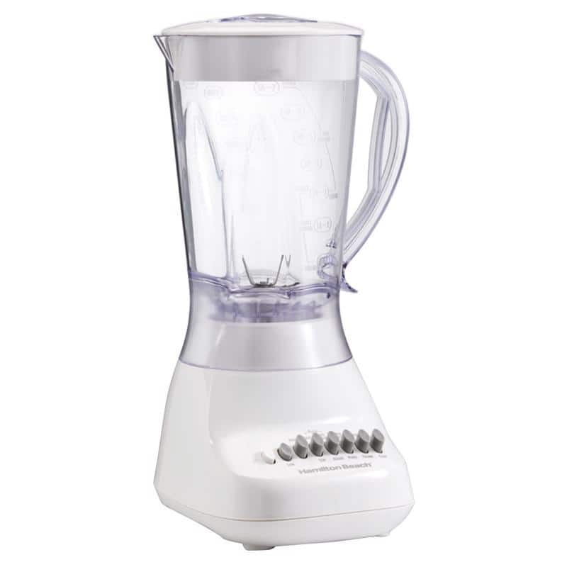 Hamilton Beach - Metal/Plastic Blender 56 oz 10 speed - White