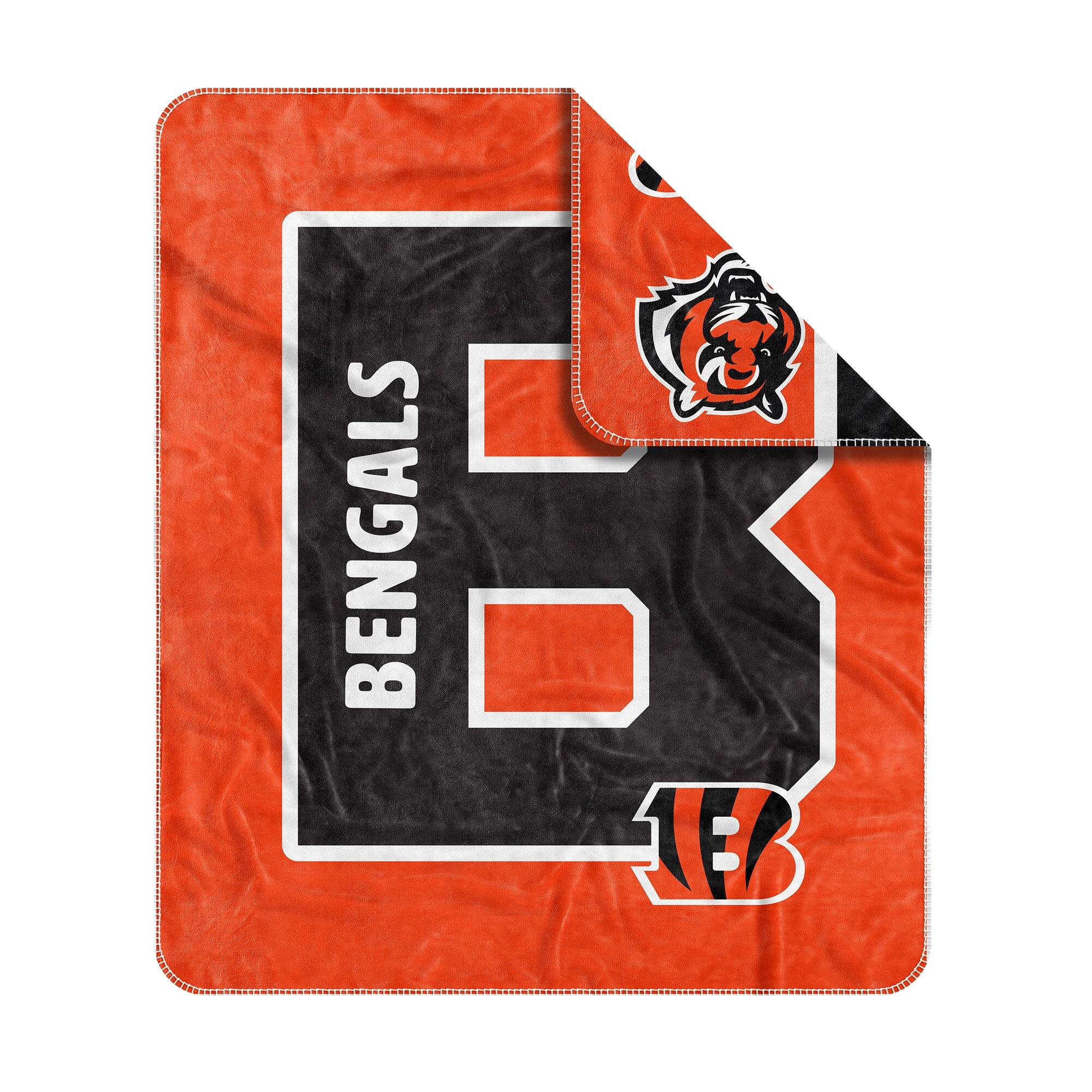 Alt View 2. Logo Brands - Cincinnati Bengals 50- x 60- Dream Weave Throw Blanket - Black.
