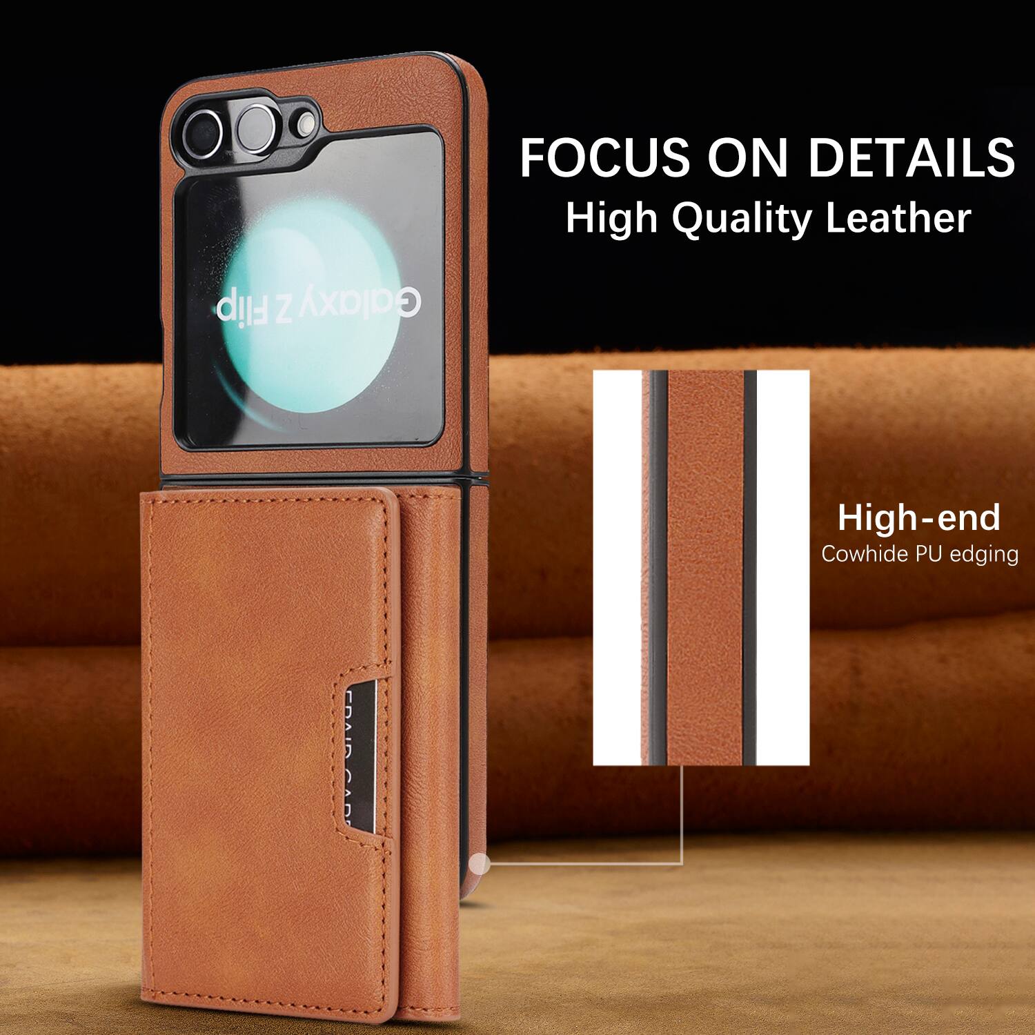FOCUS ON DETAILS  
High Quality Leather  
High-end Cowhide PU edging