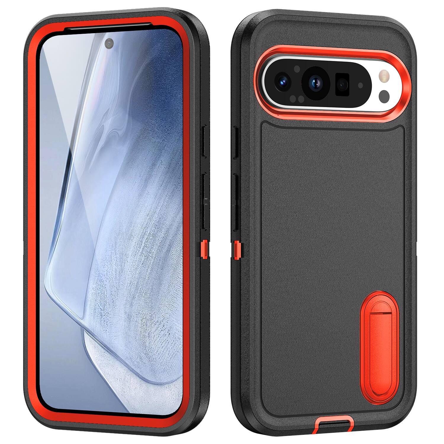 Black/Orange