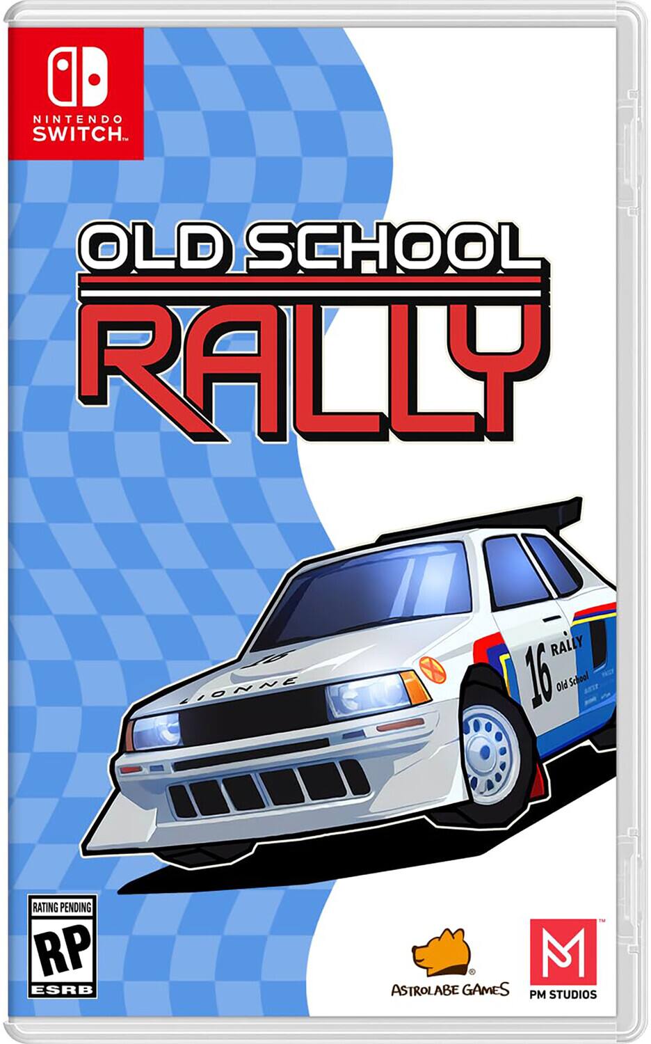 NINTENDO SWITCH  
OLD SCHOOL RALLY  
16  
RALLY  
RATING PENDING RP ESRB  
ASTROLABE GAMES  
PM STUDIOS